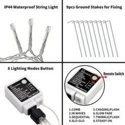 335 LED Warm White Outdoor Star String Lights 16.4ft -Christmas Decorations Store 335 Count LED Warm White Outdoor Star String Lights 3 600x600 1