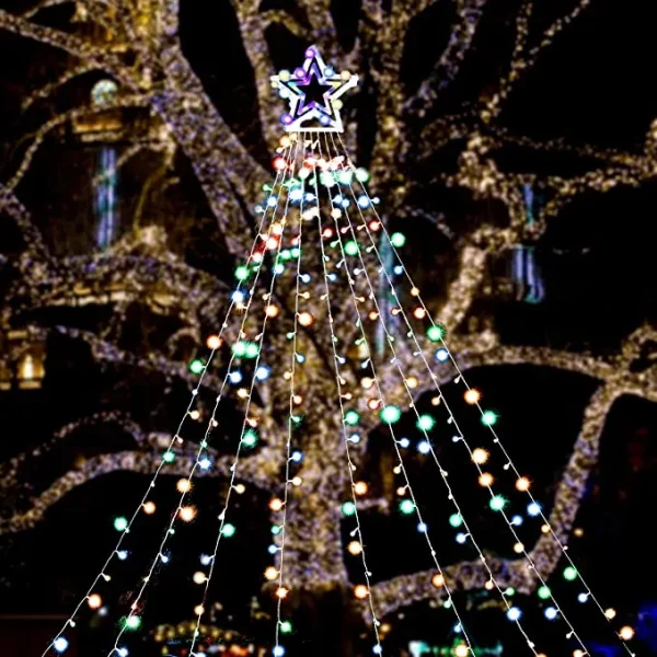 345 LED 8 Lighting Modes Waterfall Lights 16.4ft 8 345 LED 8 Lighting Modes Waterfall Lights 16.4ft - Image 6