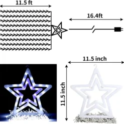 345 LED 8 Lighting Modes Waterfall Lights White 16.4ft 12 345 LED 8 Lighting Modes Waterfall Lights White 16.4ft -Christmas Decorations Store 345 LED 8 Lighting Modes Waterfall Lights White 6 600x596 1