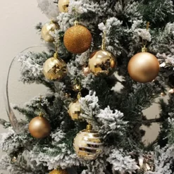 34pcs Champagne Christmas Ball Ornaments 2.36in -Christmas Decorations Store 34Pcs Christmas Ball Ornaments Champagne 4 结果 600x603 1