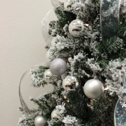 34pcs Silver Christmas Ball Ornaments -Christmas Decorations Store 34Pcs Christmas Ball Ornaments Silver 3