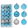 36pcs Blue And Silver Christmas Ornament Balls -Christmas Decorations Store 36Pcs Blue and Silver Christmas Ornaments 600x600 1