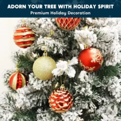 36pcs Red And Gold Christmas Ball Ornaments -Christmas Decorations Store 36Pcs Red and Gold Christmas Ornaments 6 600x600 1