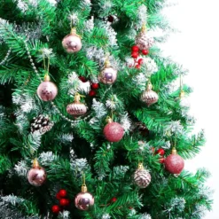 36pcs Rose Gold Christmas Ball Ornaments 1.57in -Christmas Decorations Store 36Pcs Rosegold Christmas Ball Ornaments 1 2 结果 600x600 1