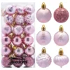 36pcs Rose Gold Christmas Ball Ornaments 1.57in 1 36pcs Rose Gold Christmas Ball Ornaments 1.57in -Christmas Decorations Store 36Pcs Rosegold Christmas Ball Ornaments 1.57in 600x600 1