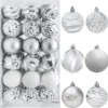 36pcs White And Silver Christmas Ball Ornaments -Christmas Decorations Store 36pcs White and Silver Christmas Ball Ornaments 6 600x591 1