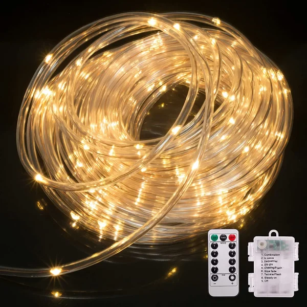 120 LED Rope Light With Remote Control 46ft 4 120 LED Rope Light With Remote Control 46ft - Image 2