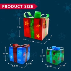 3Pcs 50LED Christmas Light Boxes Decor -Christmas Decorations Store 3Pcs 50LED Christmas Light Boxes decor 1 600x600 1