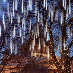 3x 8 Tubes (12in) Christmas Meteor Shower Icicle String Lights -Christmas Decorations Store 3Pcs Christmas Meteor Shower Icicle String Lights 4 600x680 1