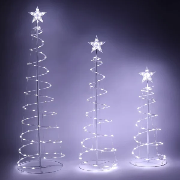 3pcs 218 Pre-Lit LED Christmas Light Yard Decorations 3 3pcs 218 Pre-Lit LED Christmas Light Yard Decorations