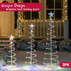 3Pcs Lighted Spiral Christmas Tree Set LED Warm White -Christmas Decorations Store 3Pcs Lighted Spiral Christmas Tree Set LED Warm White 4 result 600x600 1