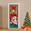 3Pcs Night Santa Door Cover 72in