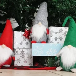 3pcs Red Green Grey Swedish Christmas Santa Gnome -Christmas Decorations Store 3Pcs Red Green Gray Gnome with Bendable Hat 3 600x467 1