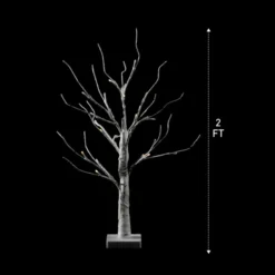 3Pcs White Birch Tree With 24 LED Lights 2ft 11 3Pcs White Birch Tree With 24 LED Lights 2ft -Christmas Decorations Store 3Pcs White Birch Tree with 24 LED Lights 2ft 6 1 600x600 1