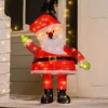 3ft 70 LED Tinsel Santa Yard Decoration Lighted -Christmas Decorations Store 3ft LED Yard Light Tinsel Santa 1 result 600x600 1
