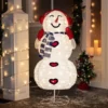 3ft LED Yard Lights - Collapsible Snowman With Earmuffs -Christmas Decorations Store 3ft LED Yard Lights Collapsible Snowman with Earmuffs 8 600x600 1