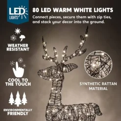 3ft 80 LED Christmas Rattan Reindeer Buck -Christmas Decorations Store 3ft LED Yard Lights Rattan Buck 3 result 600x600 1