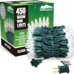 3x150 Clear Warm White Christmas Lights -Christmas Decorations Store 3pcs 150 Count Clear Warm White Christmas Lights 3 600x582 1