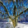 3x 8 Tubes (12in) Meteor Shower Rain Lights, Blue -Christmas Decorations Store 3x 8 Tubes 12in Meteor Shower Rain Lights Blue 4 600x600 1