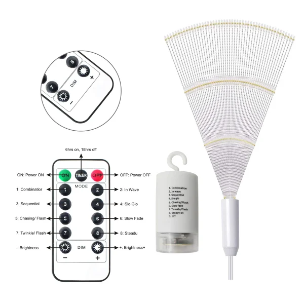 4pcs 120-Count LED Warm White Icicle Lights 7 4pcs 120-Count LED Warm White Icicle Lights - Image 5