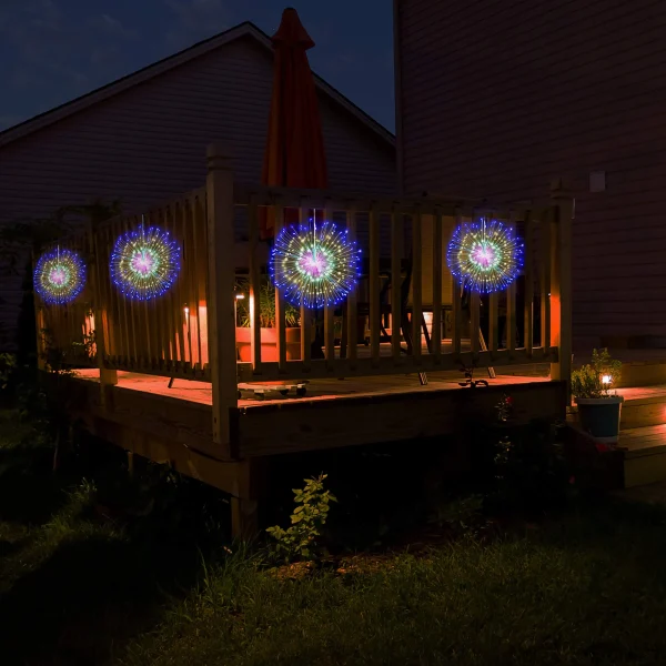 4Pcs 200 LED Firework Copper Wire Lights 24in 8 4Pcs 200 LED Firework Copper Wire Lights 24in - Image 6