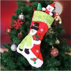 4 Pack Plush Christmas Tree Stockings -Christmas Decorations Store 4 pack 3d Plush Christmas Stockings 3 result 600x598 1