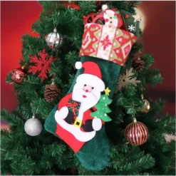 4 Pack Plush Christmas Tree Stockings -Christmas Decorations Store 4 pack 3d Plush Christmas Stockings 4 result 600x598 1