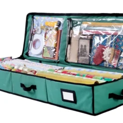 Green Christmas Wrapping Paper Storage Box 40in
