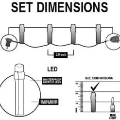 400 LED Warm White Led String Lights Clear Wire 140.7ft 13 400 LED Warm White Led String Lights Clear Wire 140.7ft -Christmas Decorations Store 400 count LED Christmas Light 6 result