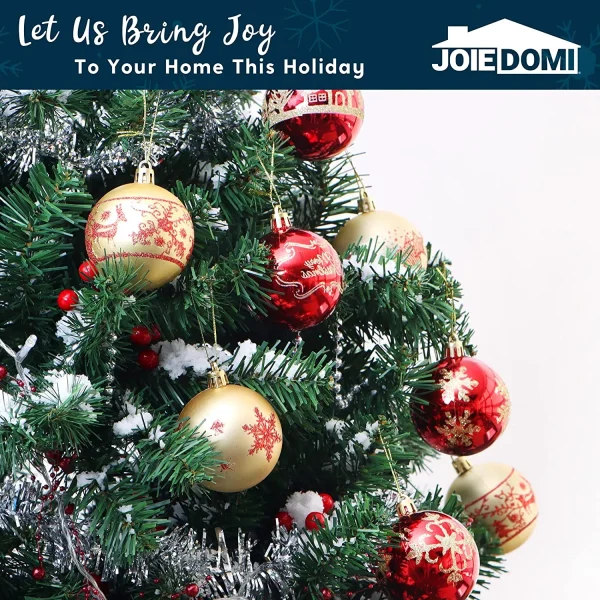 40pcs Red And Gold Christmas Ball Ornaments 7 40pcs Red And Gold Christmas Ball Ornaments - Image 5