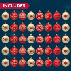 40pcs Red And Gold Christmas Ball Ornaments 13 40pcs Red And Gold Christmas Ball Ornaments -Christmas Decorations Store 40pcs Red and Gold Christmas Ball Ornaments 7 600x600 1