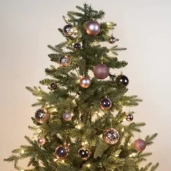 46 Pcs Assorted Size Rose Gold Christmas Ball Ornaments -Christmas Decorations Store 46 Pcs Assorted Size Rose Gold Christmas Ball Ornaments 1 600x600 1