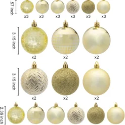 46Pcs Assorted Size Baby Blue Christmas Ball Ornaments -Christmas Decorations Store 46ct Assorted Size Baby Blue Christmas Ball Ornaments 3 result 600x635 1