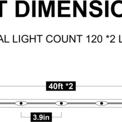 2x120 LED Multicolor Rope Light 46ft 11 2x120 LED Multicolor Rope Light 46ft -Christmas Decorations Store 46ft 120 LED Rope Light Multicolor 2Pcs 4 result 600x369 1