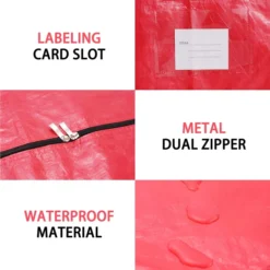 Christmas Tree Bag 48in And Wreath Storage Bag 30in -Christmas Decorations Store 48 Christmas Tree and 30 Wreath Storage Red 4 600x600 1