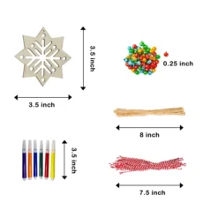 48Pcs Christmas Wooden Hanging Ornaments Craft Kit -Christmas Decorations Store 48Pcs Christmas Wooden Hanging Ornaments Craft Kit 3 result 600x600 1