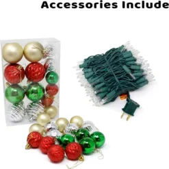 Pre Lit Decorated Christmas Tree 4ft -Christmas Decorations Store 4FT DIY Christmas Tree 3 result 600x601 1