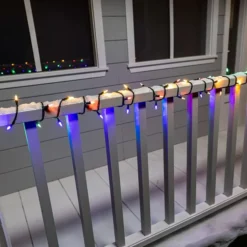 4x100 LED Multicolor Christmas Green Wire String Lights 21.3ft