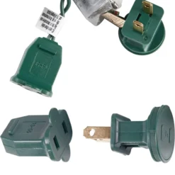 4x100 Clear Christmas Lights With Green Wire -Christmas Decorations Store 4Pcs 100 LED Clear Green Wire Christmas Light 6ft 3 600x668 1