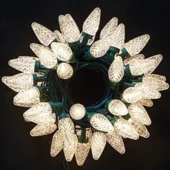 4x25 LED C9 Warm White Led String Lights Fairy 49.54ft -Christmas Decorations Store 4Pcs 25 LED Christmas String Lights 16 2 600x600 1