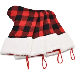 4Pcs Buffalo Plaid Christmas Stockings -Christmas Decorations Store 4Pcs Buffalo Plaid Christmas Stockings 2