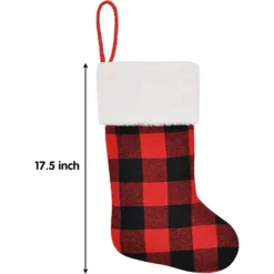 4Pcs Buffalo Plaid Christmas Stockings -Christmas Decorations Store 4Pcs Buffalo Plaid Christmas Stockings 3