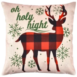 Christmas Decorations Store -Christmas Decorations Store 4Pcs Christmas Buffalo Plaid Pillow Covers Reindeer amp Truck 2 result scaled 600x600 1