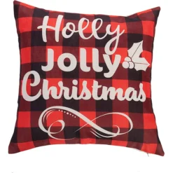 4Pcs Christmas Farmhouse Buffalo Plaid Pillow Covers -Christmas Decorations Store 4Pcs Christmas Farmhouse Buffalo Plaid Pillow Covers 3