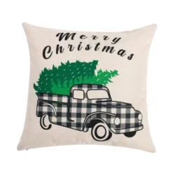 4pcs Black & White Plaid Pillow Cover Christmas -Christmas Decorations Store 4Pcs Christmas Plaid Pillow Cover 6 result 600x600 1
