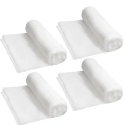 4pcs Thick White Soft Christmas Snow Blanket