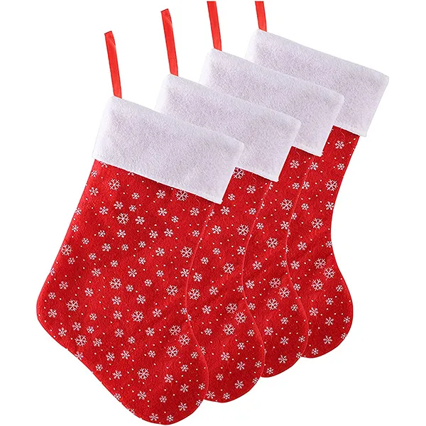 4Pcs Felt Christmas Stockings 15in 3 4Pcs Felt Christmas Stockings 15in