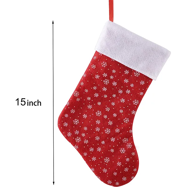 4Pcs Felt Christmas Stockings 15in 6 4Pcs Felt Christmas Stockings 15in - Image 4