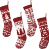 4Pcs Knit Christmas Stockings 1 4Pcs Knit Christmas Stockings -Christmas Decorations Store 4Pcs Knit Christmas Stockings 1 1 600x584 1