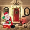 4ft Inflatable Rooftop Santa Claus Carry Gift Bag 2 4ft Inflatable Rooftop Santa Claus Carry Gift Bag -Christmas Decorations Store 4ft Inflatable Rooftop Santa Claus Carry Gift Bag 6 600x600 1